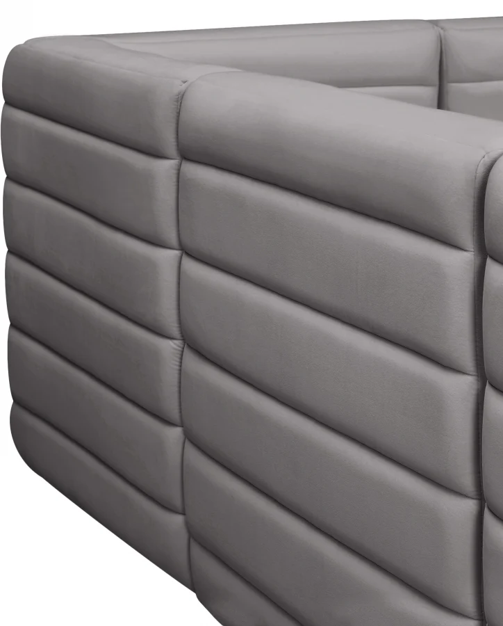 Quincy Velvet Upholstered Comfort Corner Modular Chair - Image 23
