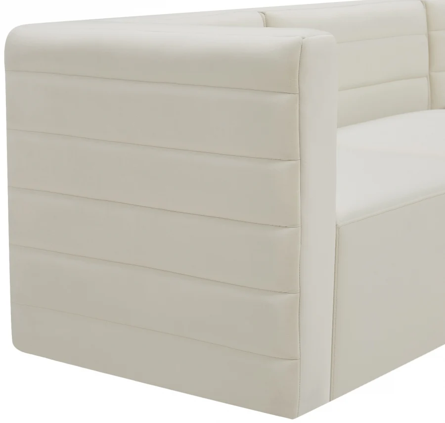Quincy Velvet Upholstered Comfort Corner Modular Chair - Image 35