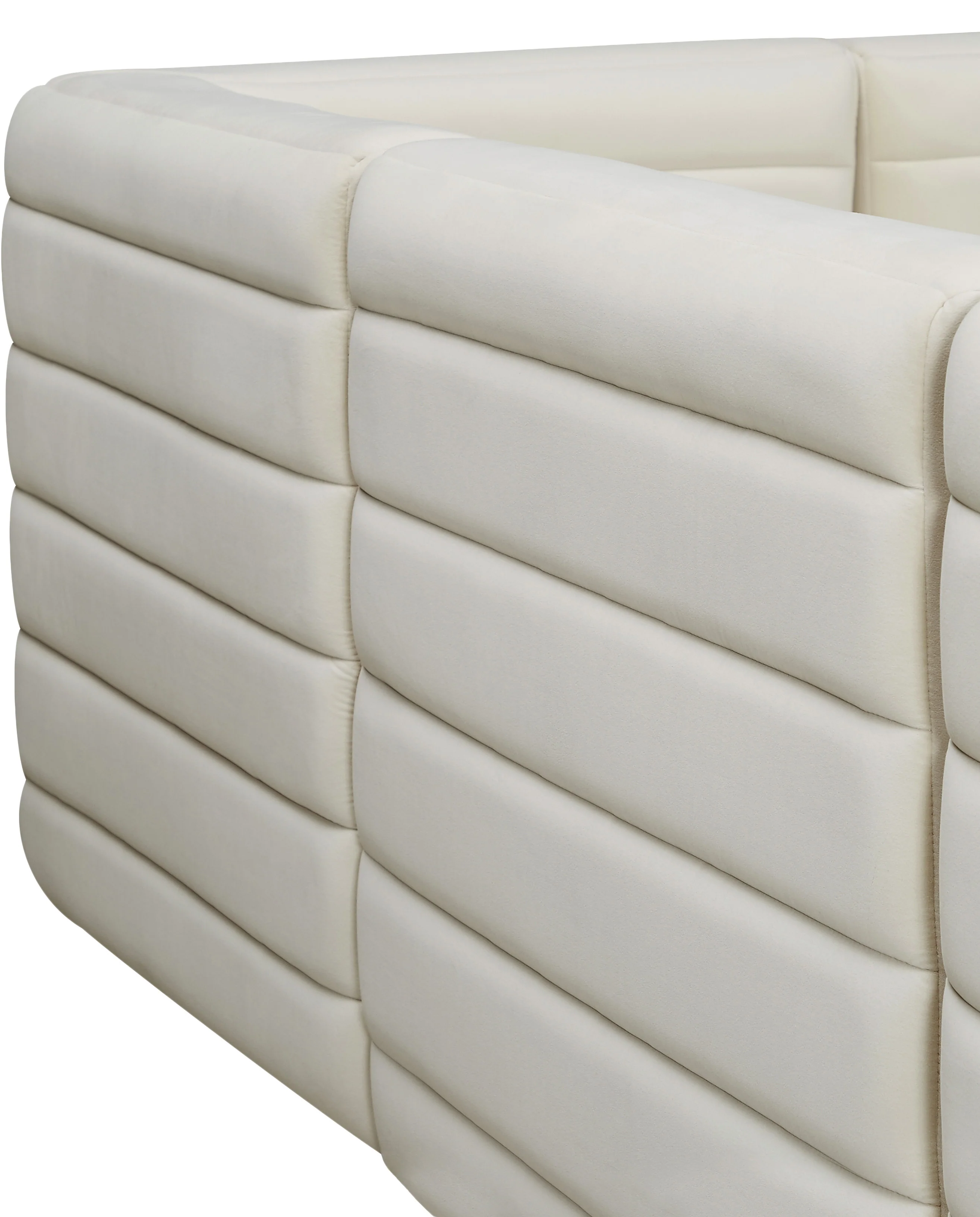Quincy Velvet Upholstered Comfort Corner Modular Chair - Image 37