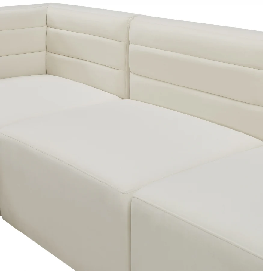 Quincy Velvet Upholstered Comfort Corner Modular Chair - Image 40
