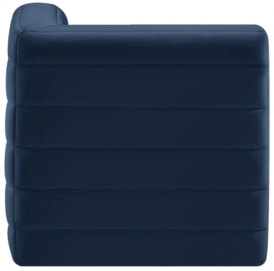 Quincy Velvet Upholstered Comfort Corner Modular Chair - Image 46