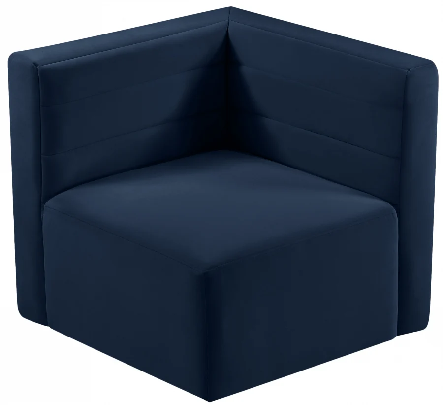 Quincy Velvet Upholstered Comfort Corner Modular Chair - Image 47