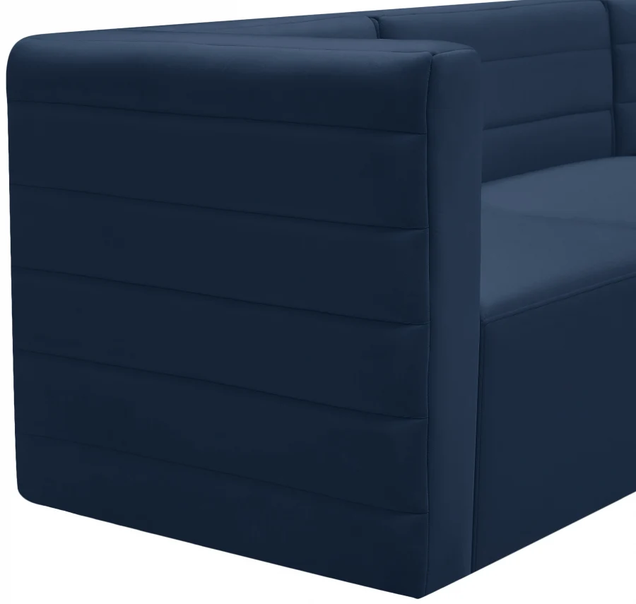 Quincy Velvet Upholstered Comfort Corner Modular Chair - Image 49