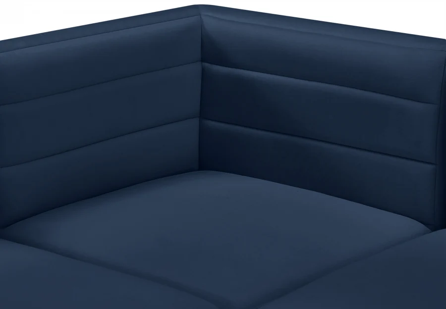 Quincy Velvet Upholstered Comfort Corner Modular Chair - Image 50