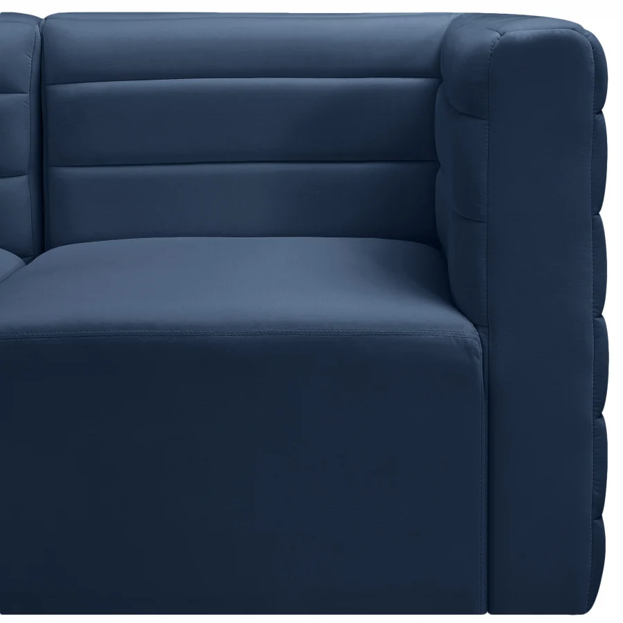 Quincy Velvet Upholstered Comfort Corner Modular Chair - Image 52