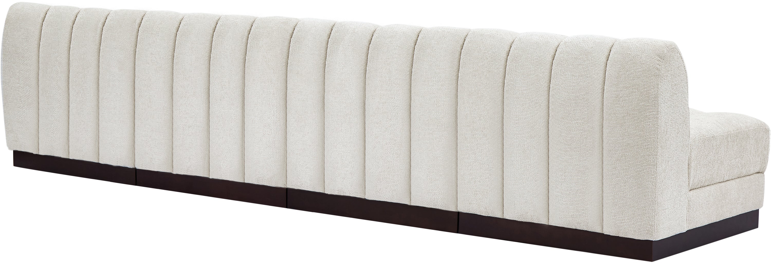 Quinn Chenille Fabric Armless Sofa - Image 10