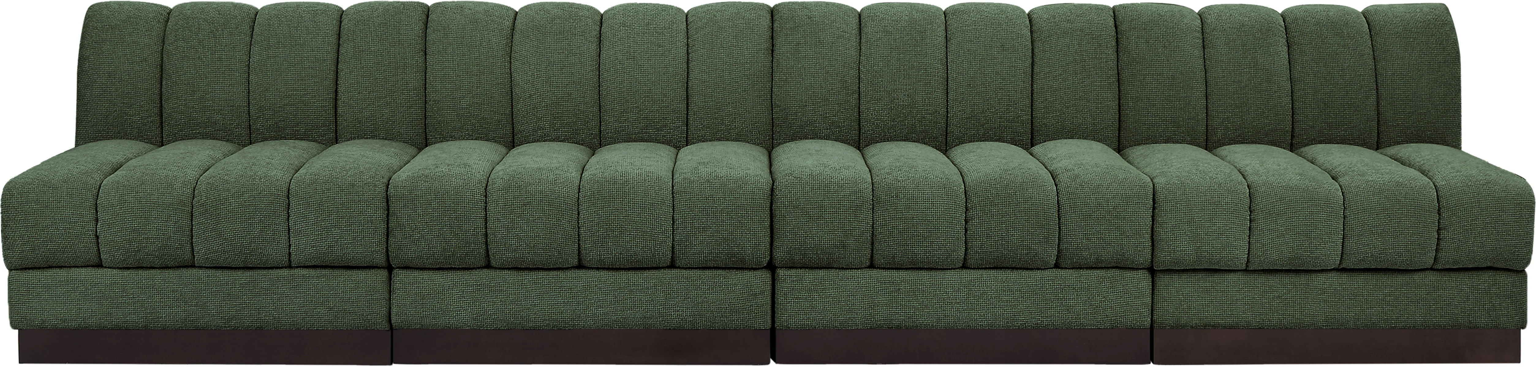 Quinn Chenille Fabric Armless Sofa - Image 18