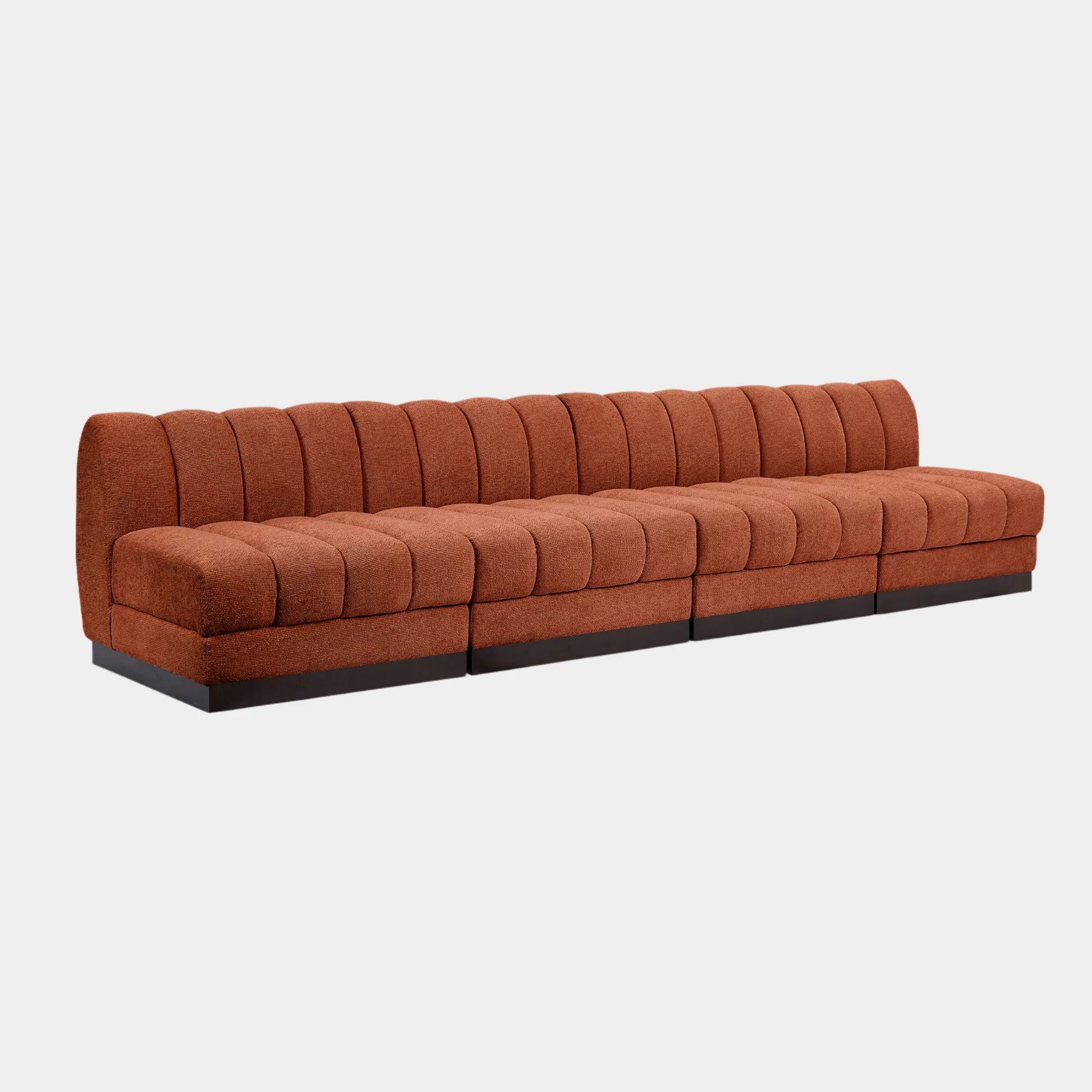 Quinn Chenille Fabric Armless Sofa - Image 22