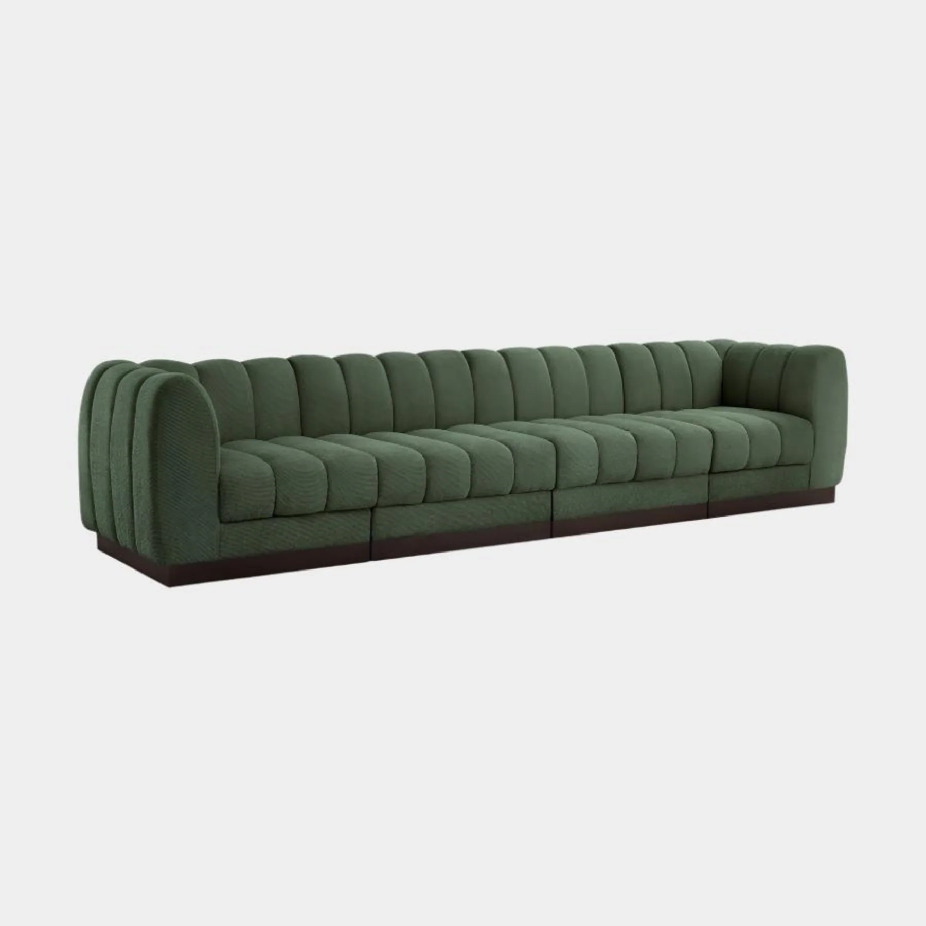 Quinn Chenille Fabric Sofa with Armrest - Image 15