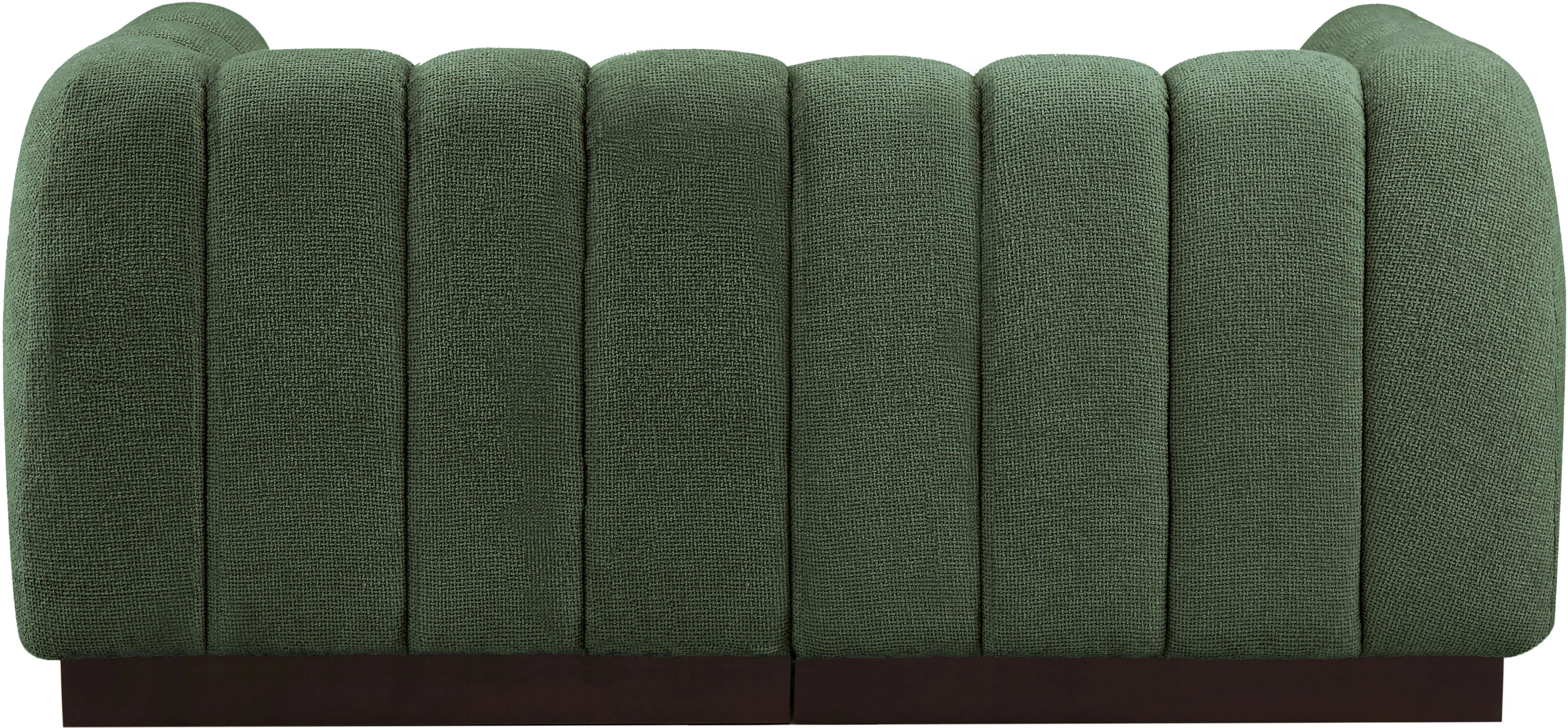 Quinn Chenille Fabric Two-Seater Sofa with Armrest - Image 17