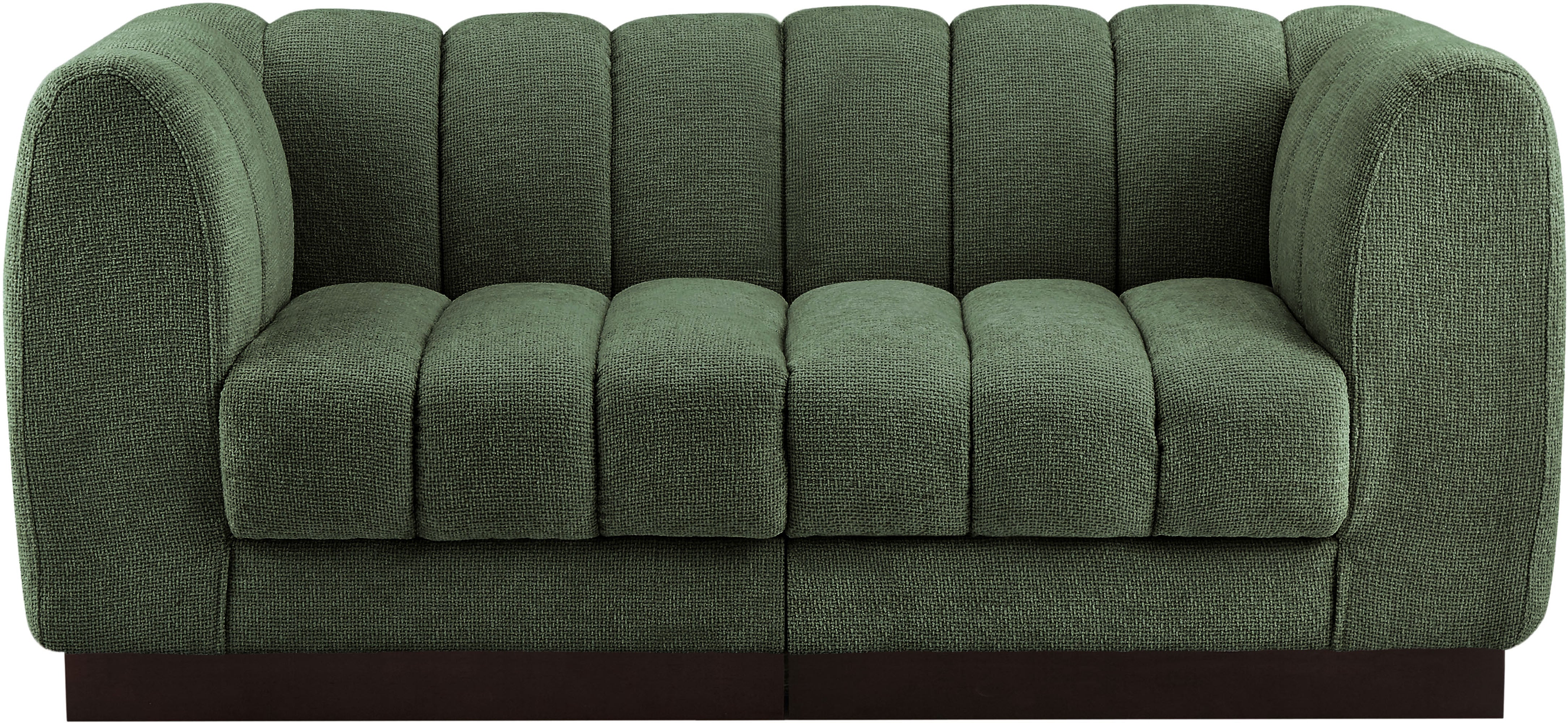 Quinn Chenille Fabric Two-Seater Sofa with Armrest - Image 18