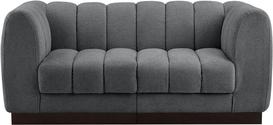 Quinn Chenille Fabric Two-Seater Sofa with Armrest - Image 4