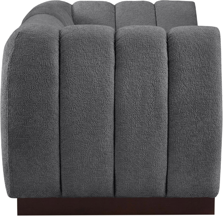 Quinn Chenille Fabric Two-Seater Sofa with Armrest - Image 5