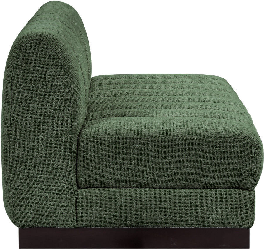Quinn Chenille Fabric Two-Seather Armless Sofa - Image 19