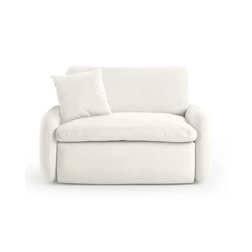 Rachelle Cream Performance Velvet Lounge Chair - Image 3