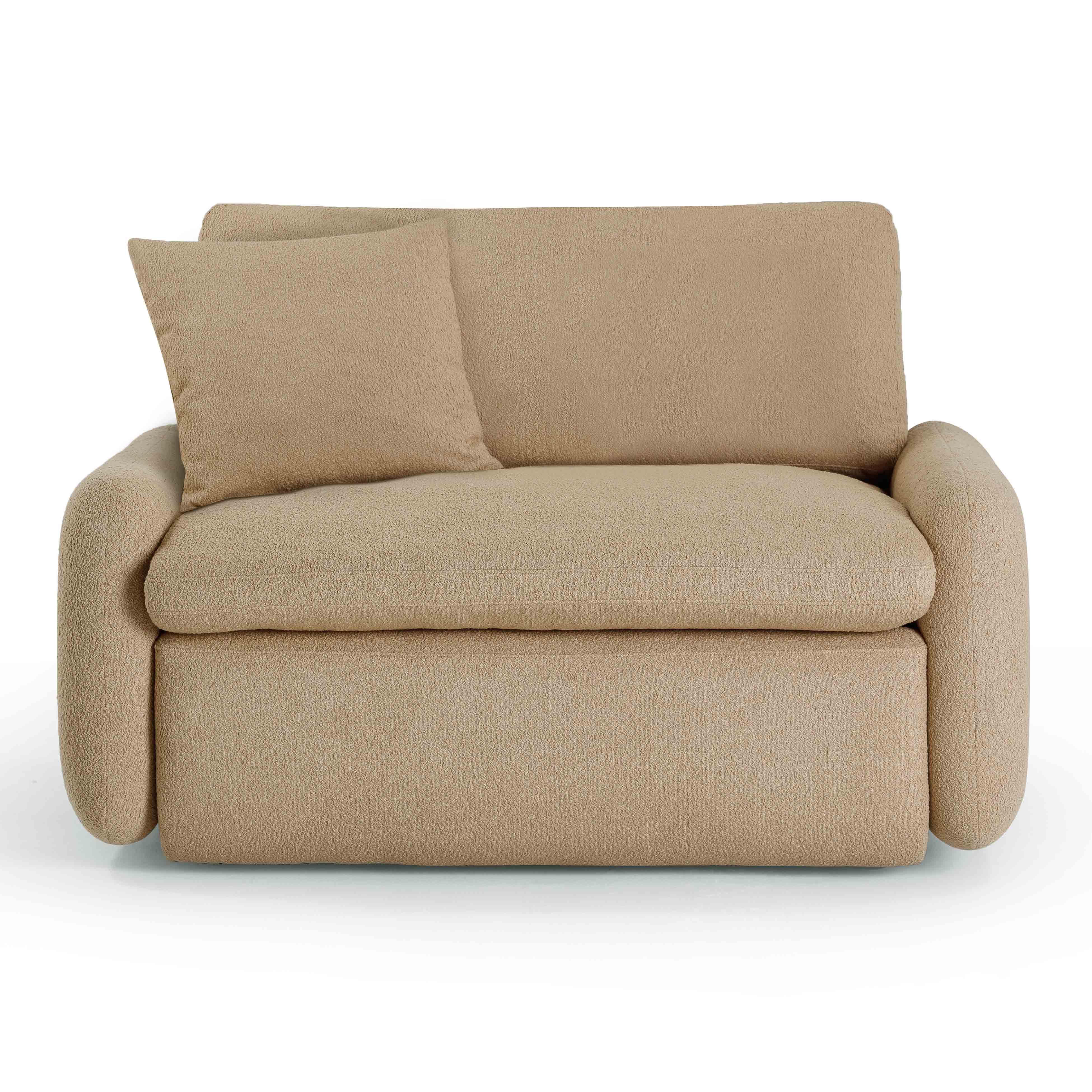 Rachelle Tan Contract-Grade Boucle Lounge Chair - Image 3