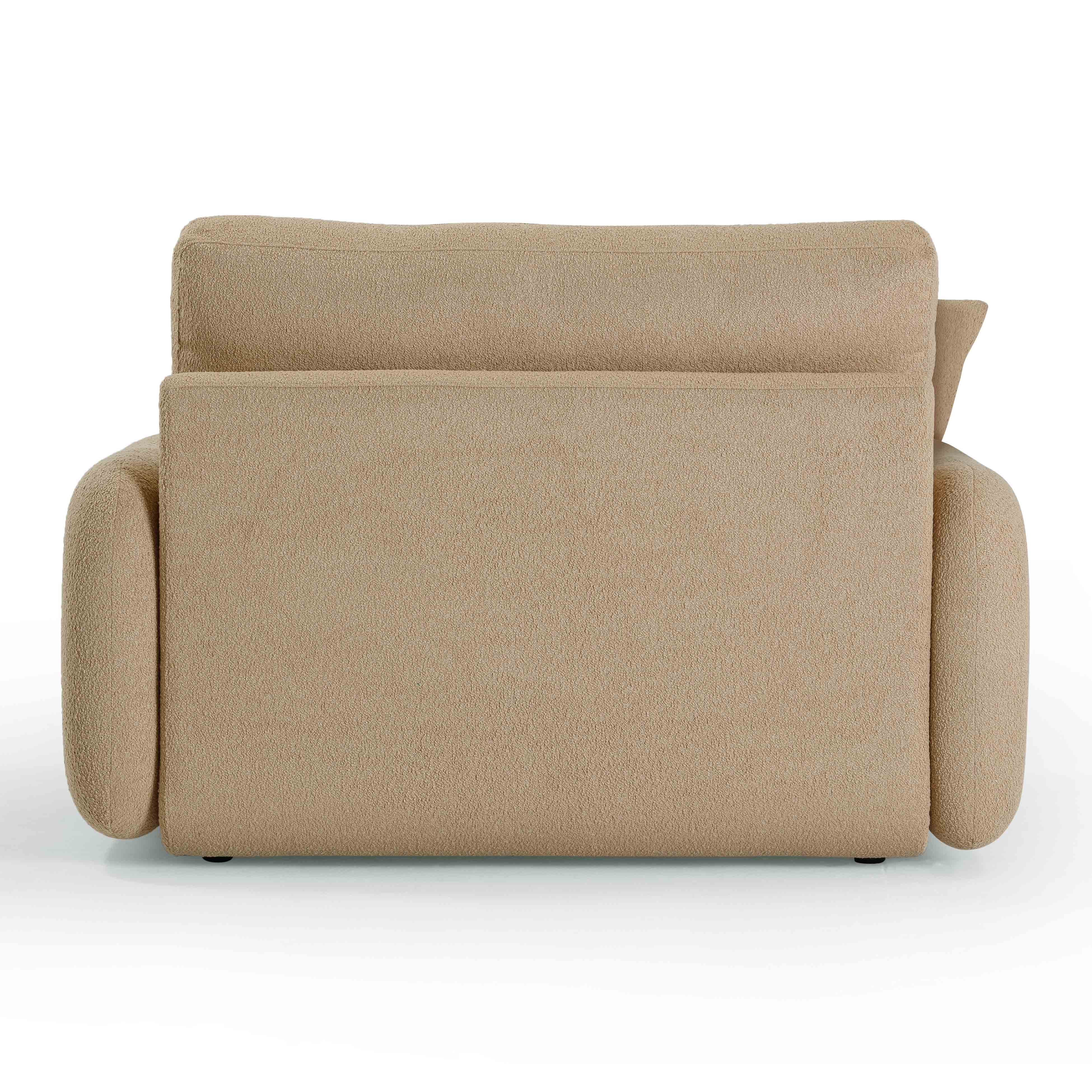 Rachelle Tan Contract-Grade Boucle Lounge Chair - Image 5
