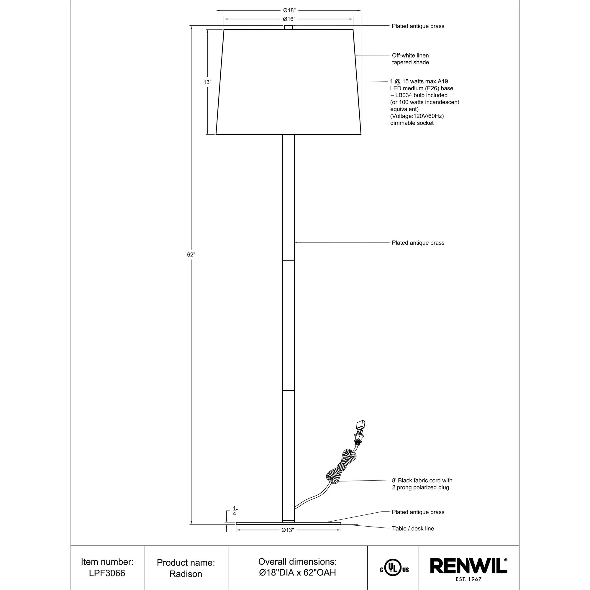 Radison Floor Lamp - Image 6