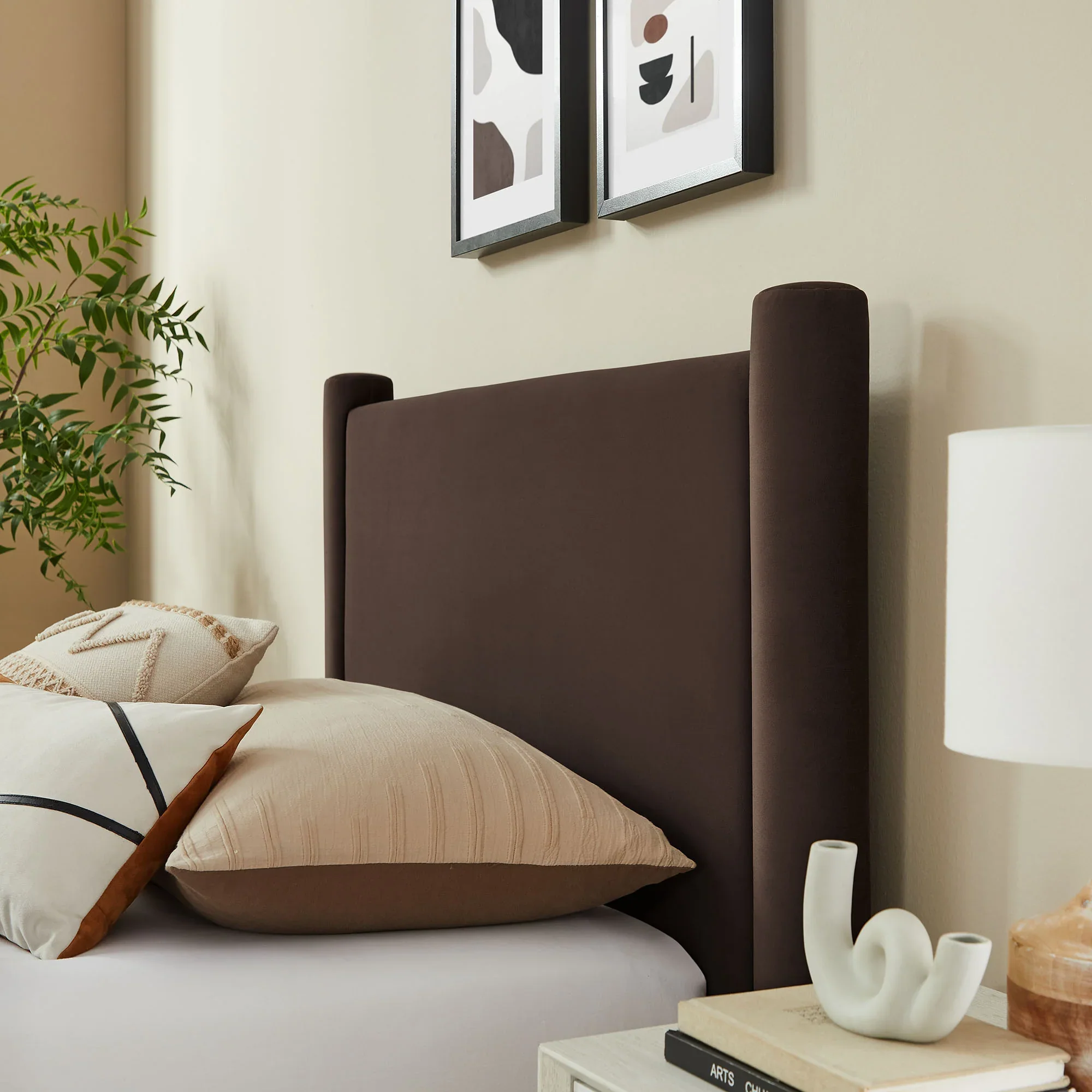 Rael Performance Velvet Platform Bed - Image 13