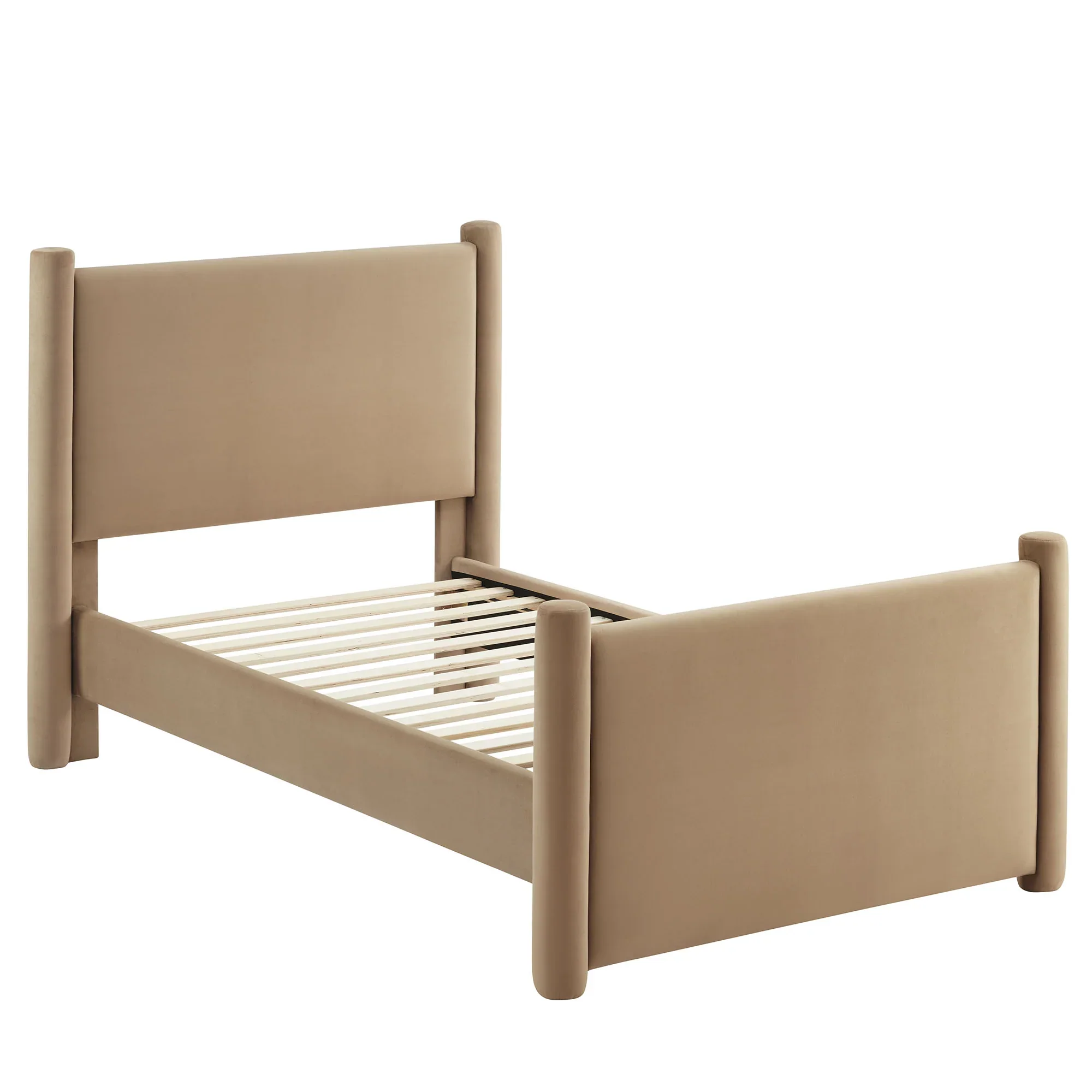 Rael Performance Velvet Platform Bed - Image 32