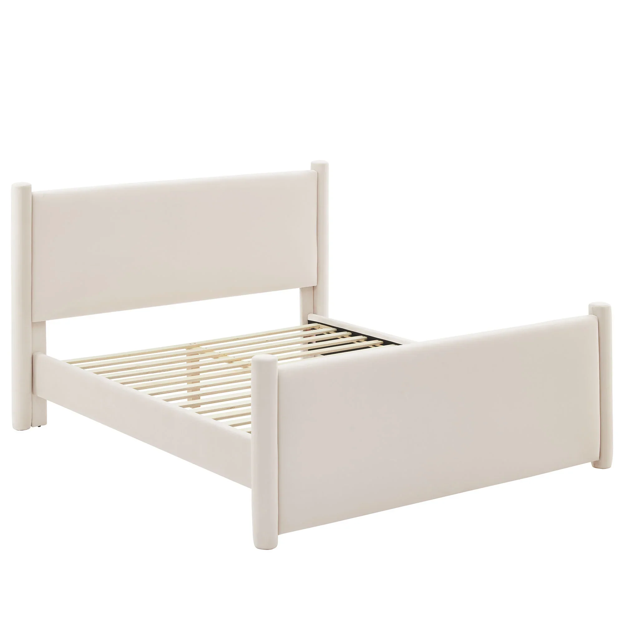 Rael Performance Velvet Platform Bed - Image 41