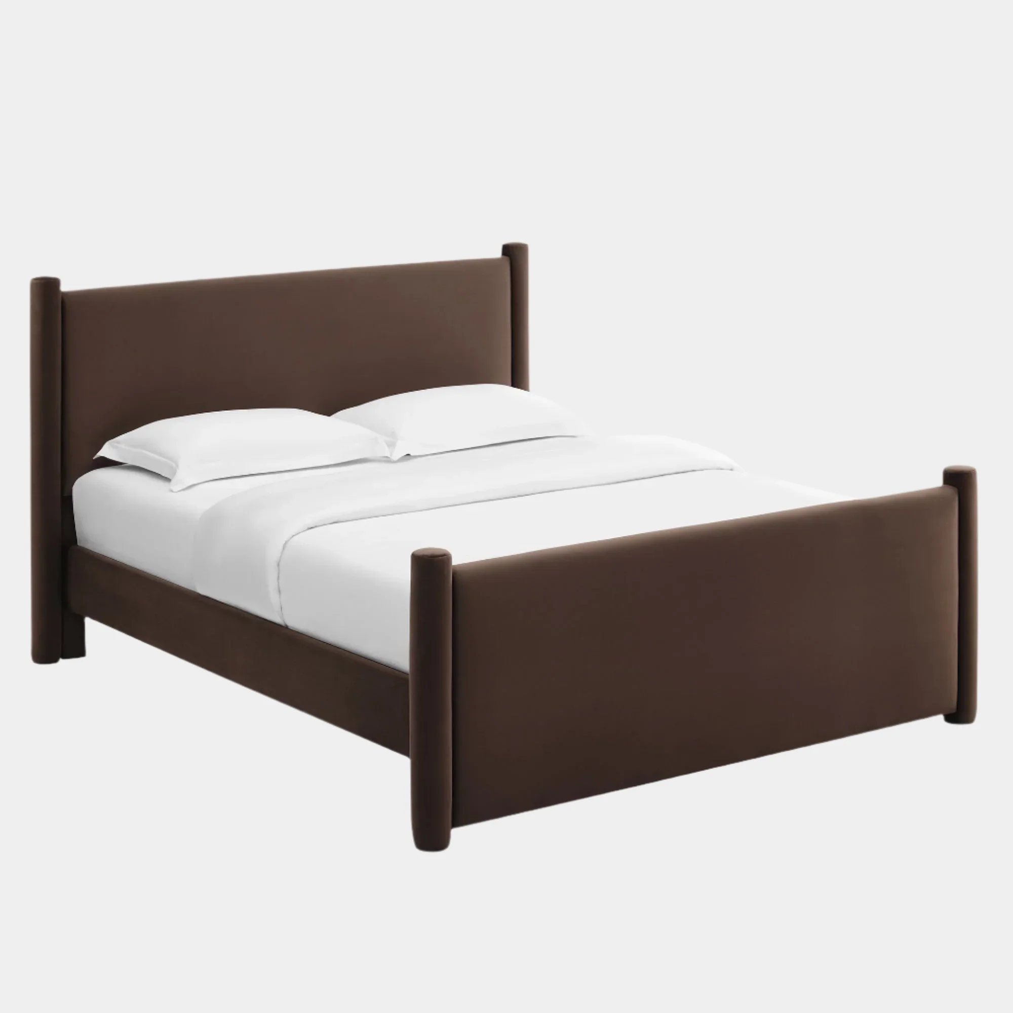 Rael Performance Velvet Platform Bed - Image 46