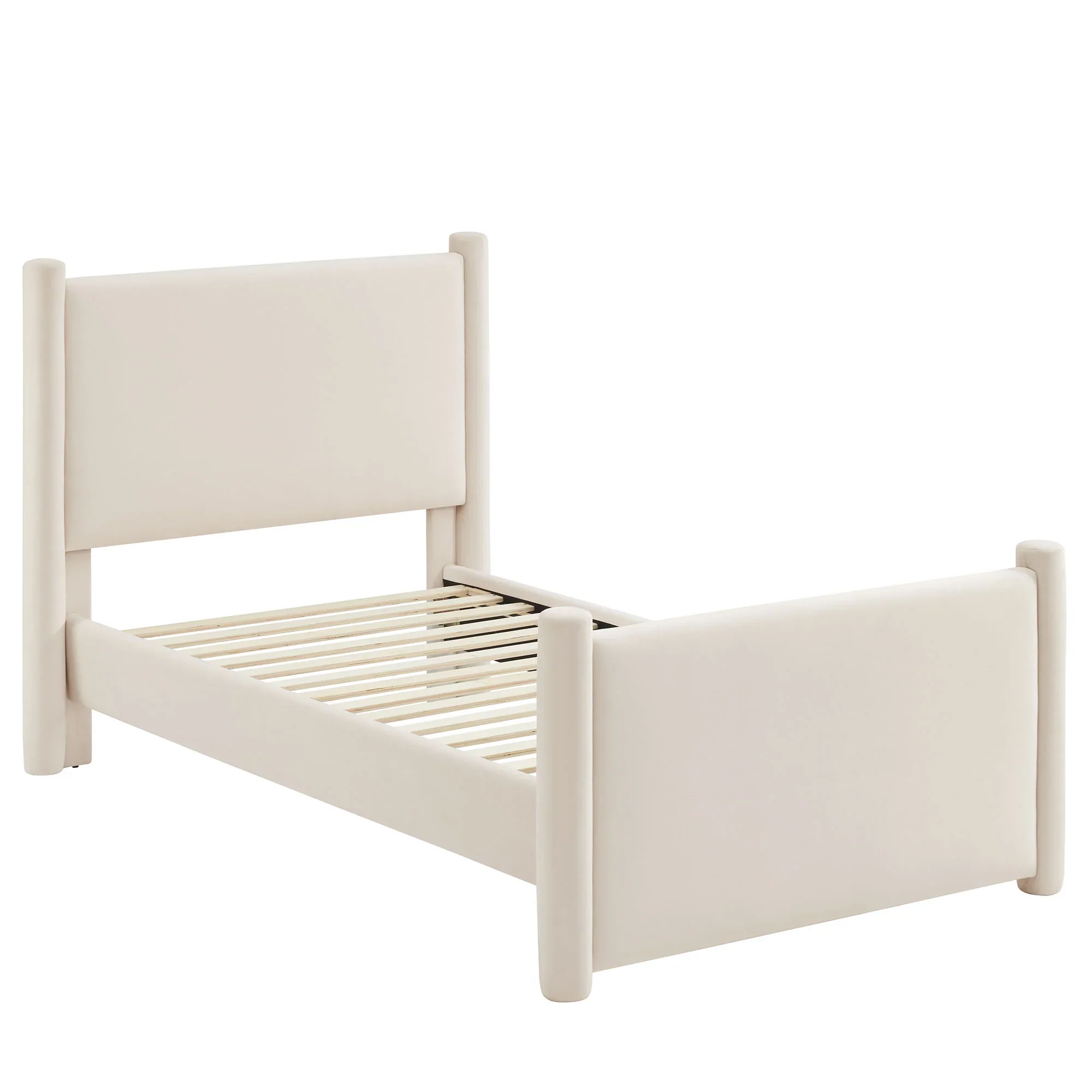 Rael Performance Velvet Platform Bed - Image 5