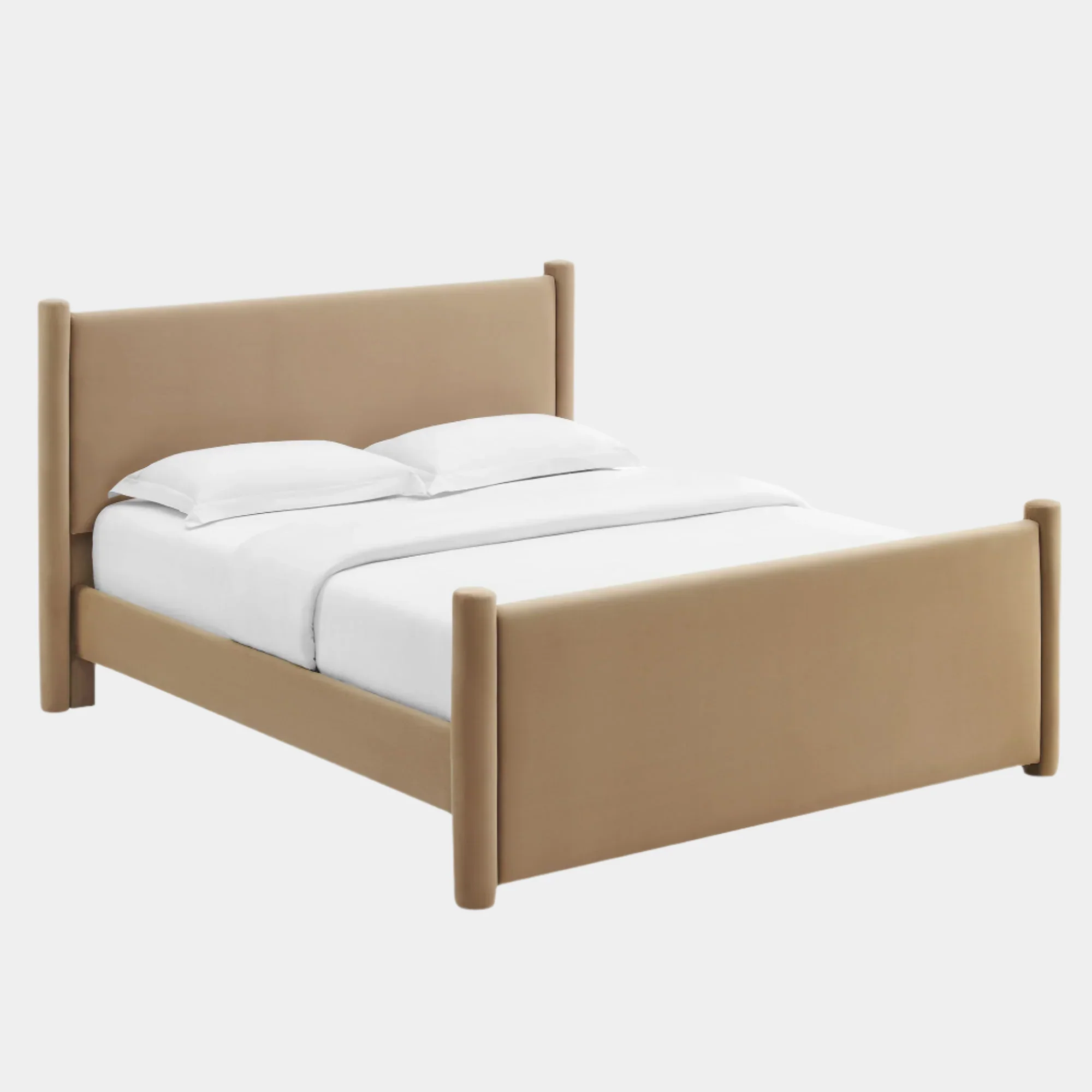 Rael Performance Velvet Platform Bed - Image 64