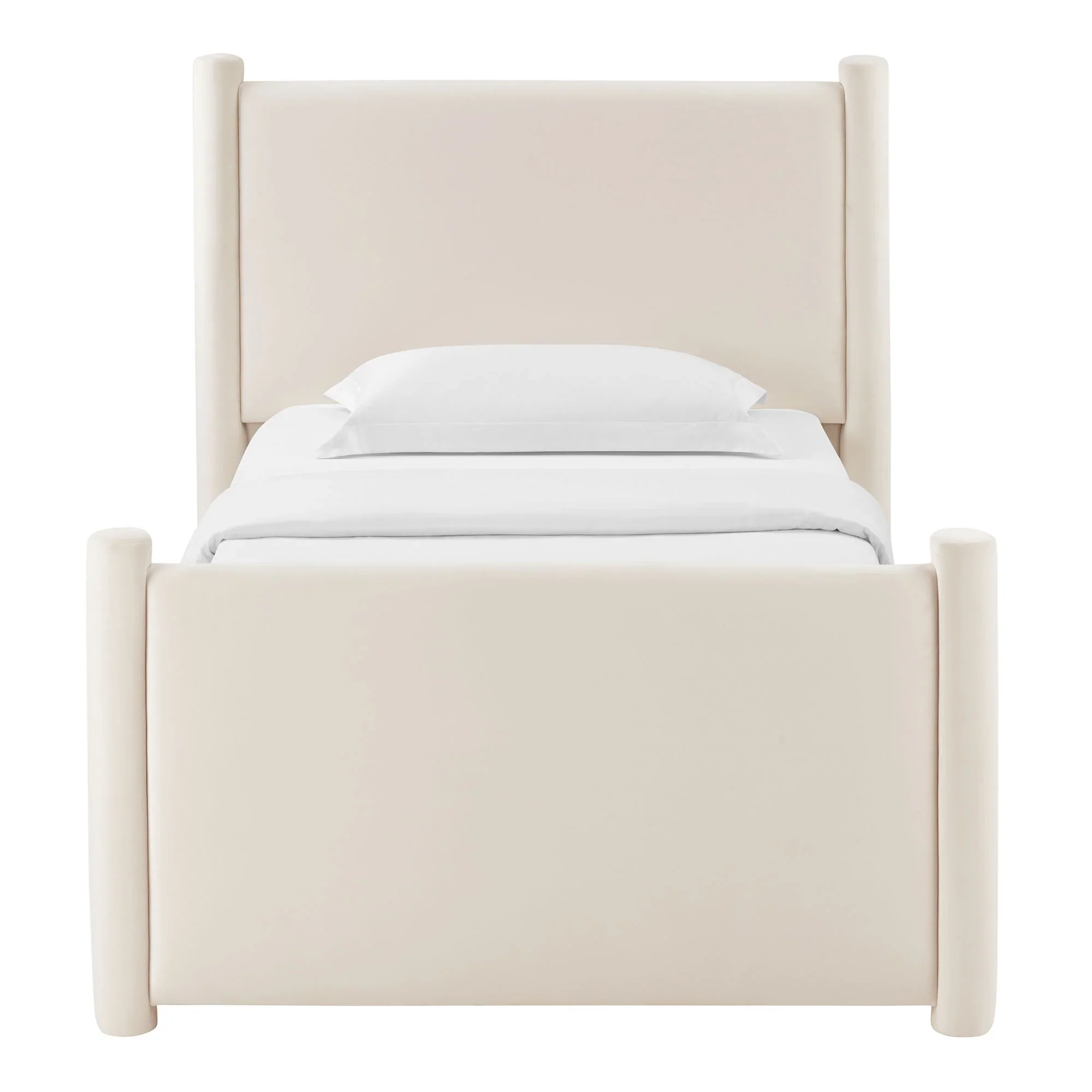 Rael Performance Velvet Platform Bed - Image 7
