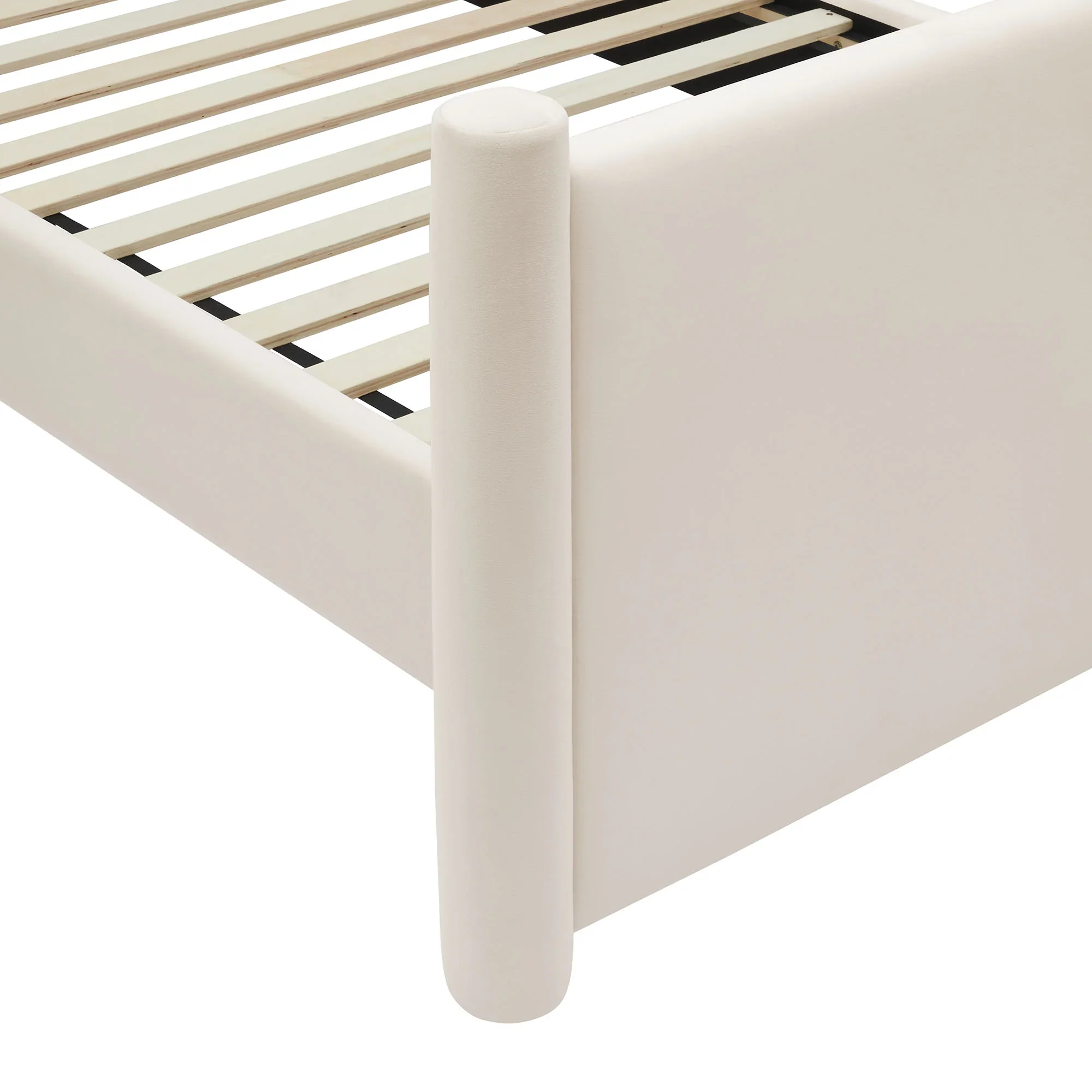 Rael Performance Velvet Platform Bed - Image 8