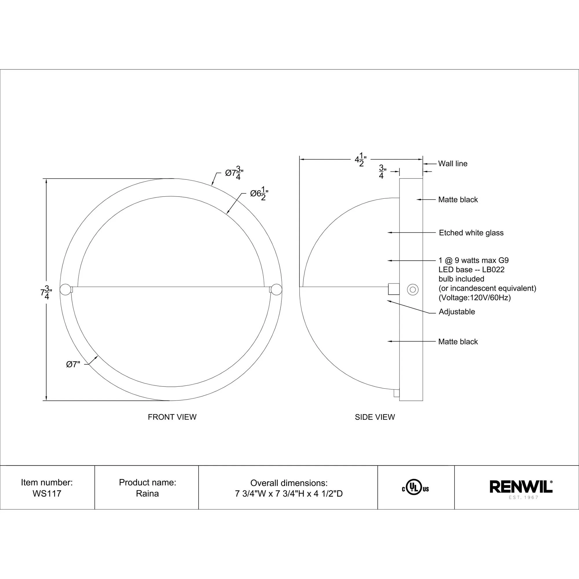 Raina Wall Sconce - Image 6