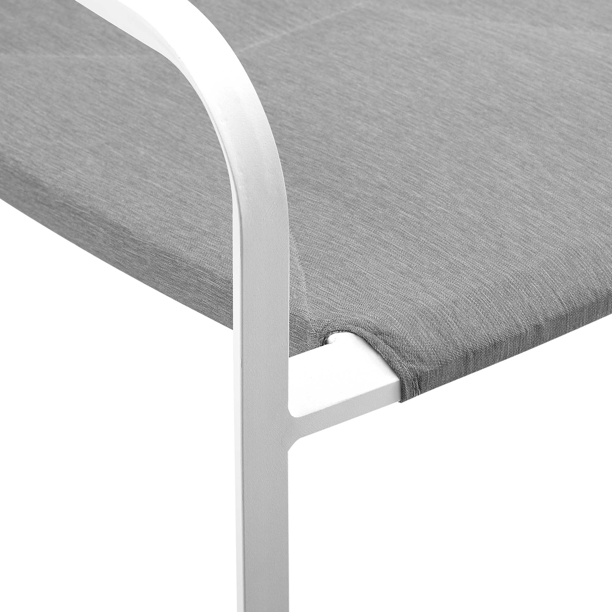 Raleigh Outdoor Patio Aluminum Armchair Set of 2 - Image 16