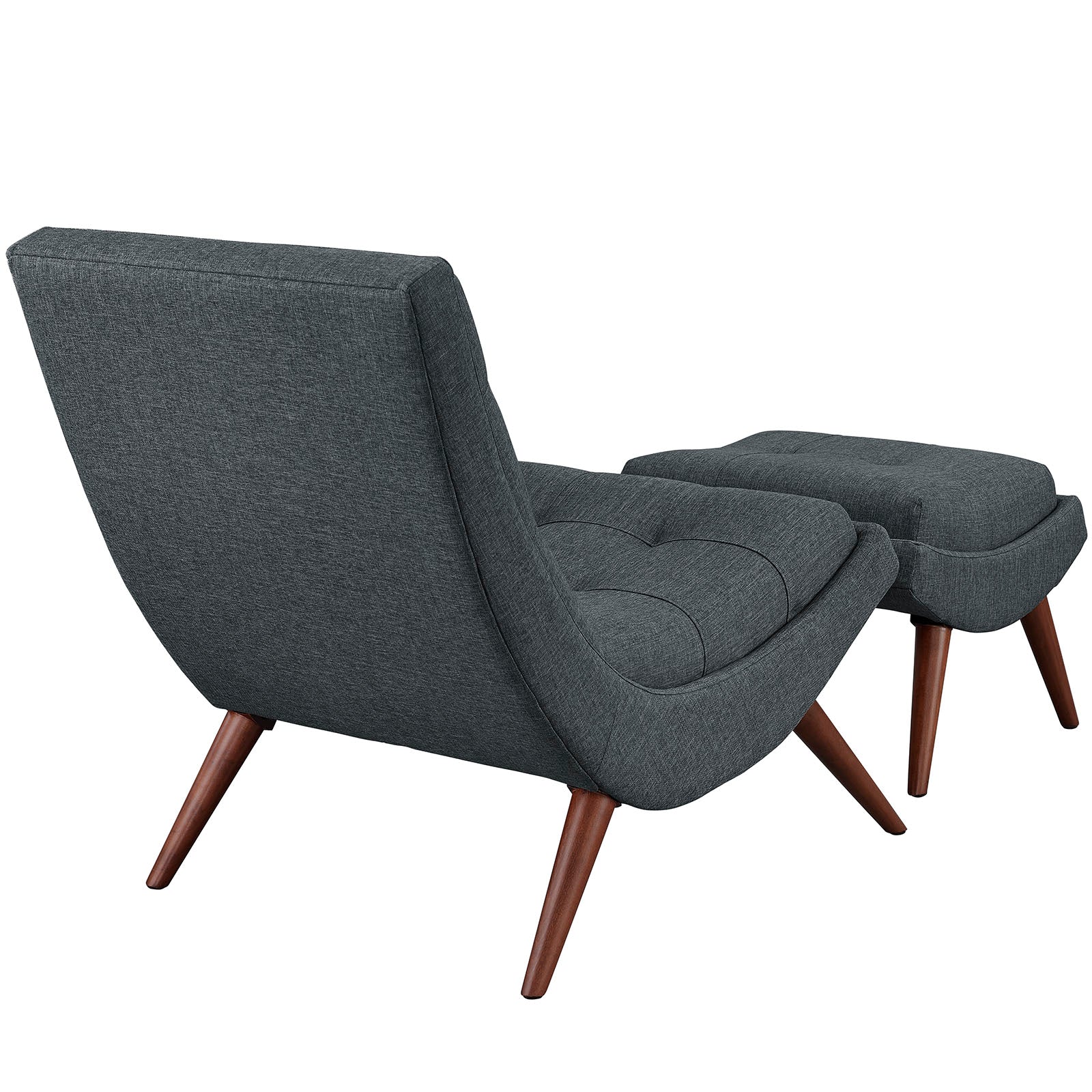 Ramp Upholstered Fabric Lounge Chair Set - Image 8