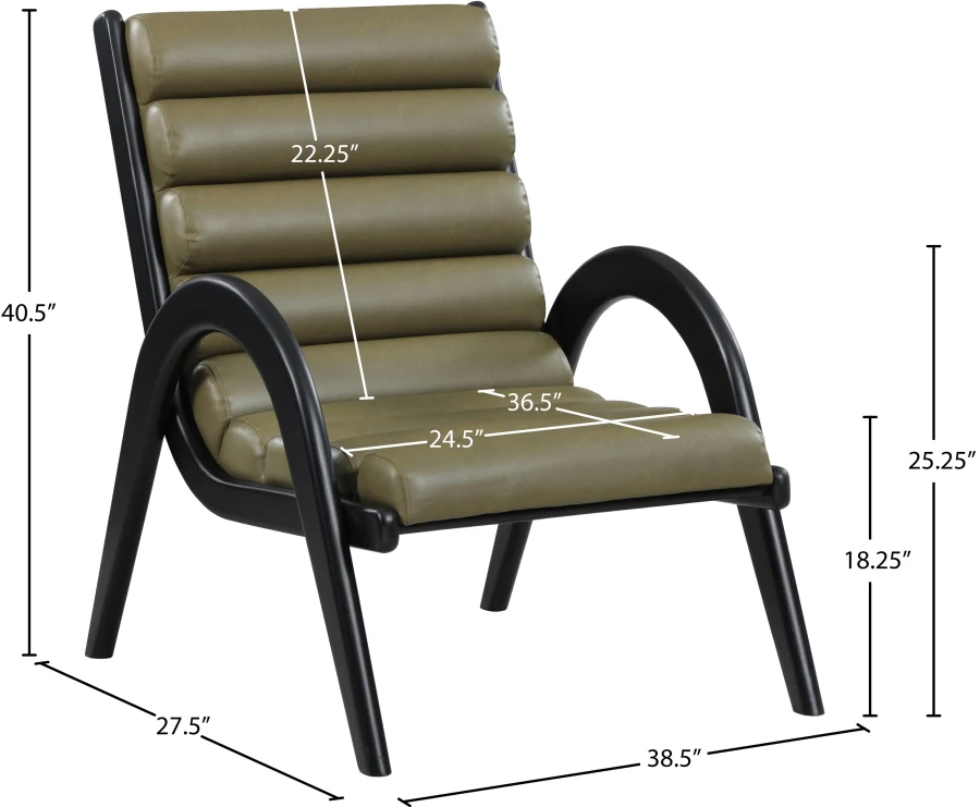Randal Vegan Leather Upholstered Accent Chair - Image 26