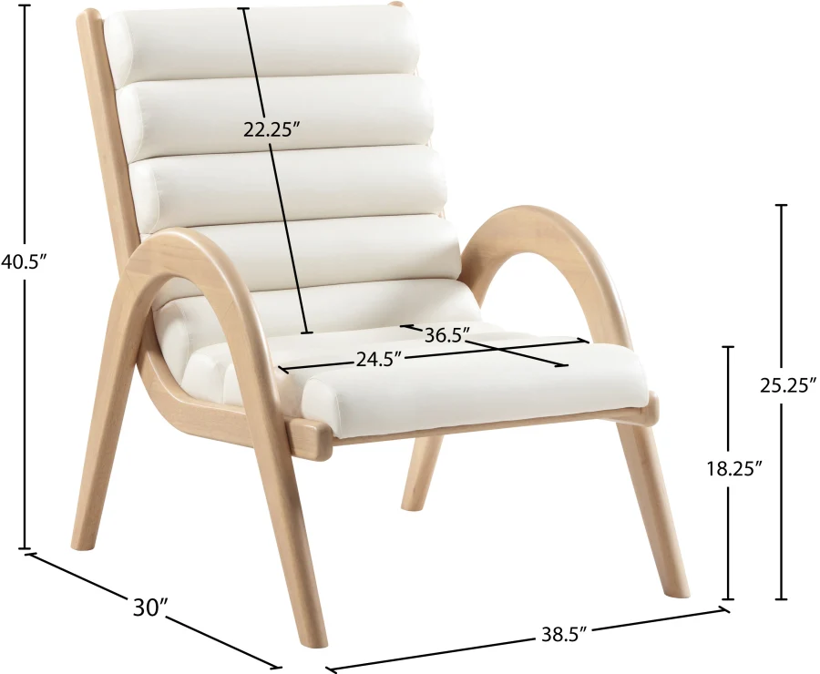 Randal Vegan Leather Upholstered Accent Chair - Image 17