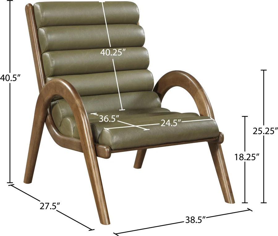 Randal Vegan Leather Upholstered Accent Chair - Image 19