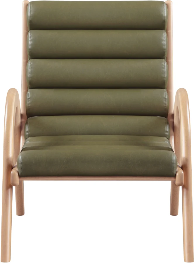 Randal Vegan Leather Upholstered Accent Chair - Image 21