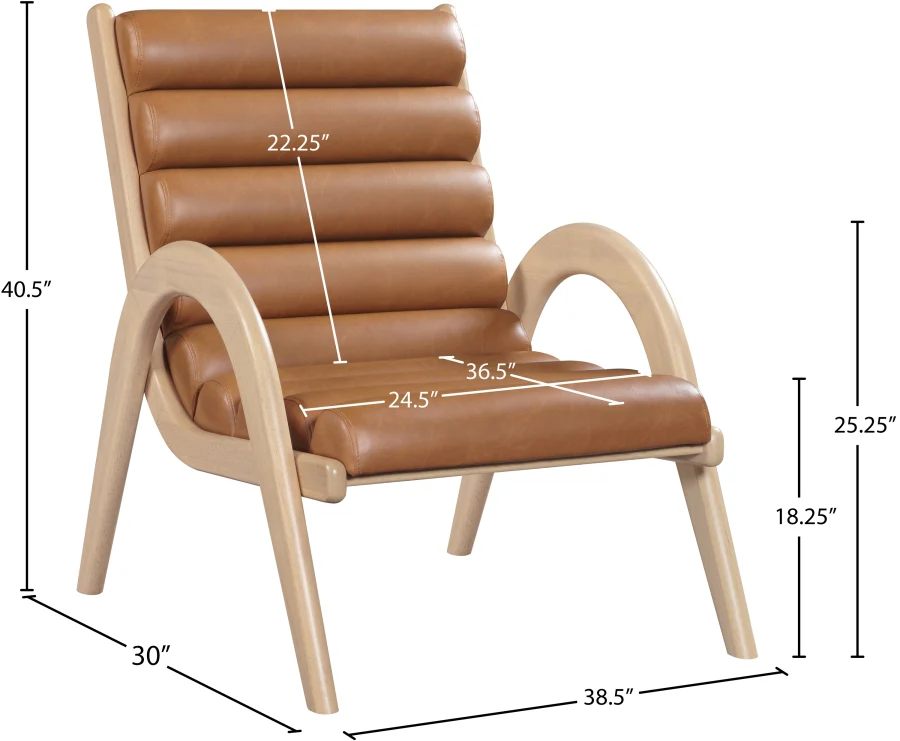 Randal Vegan Leather Upholstered Accent Chair - Image 35