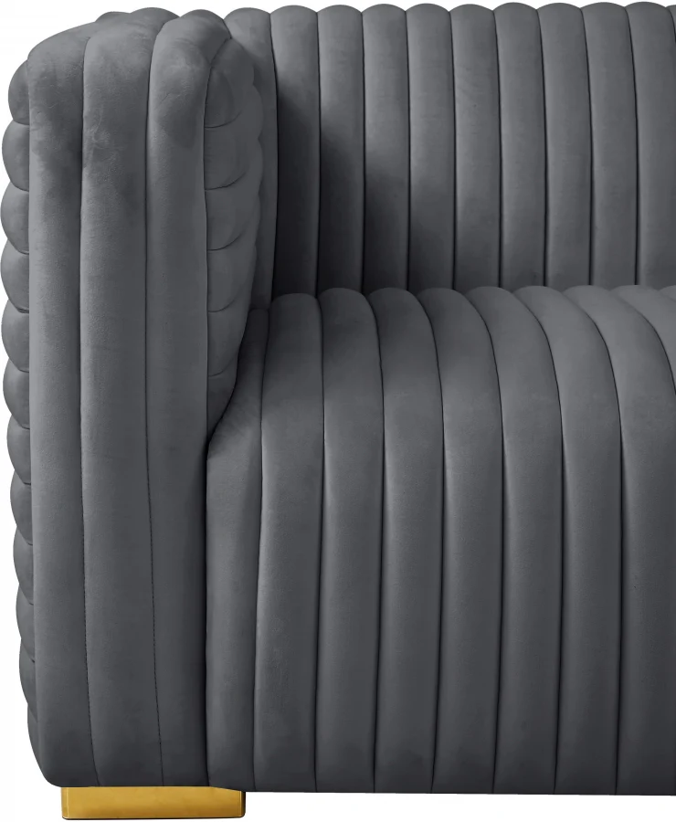 Ravish Velvet Upholstered Chair - Image 30