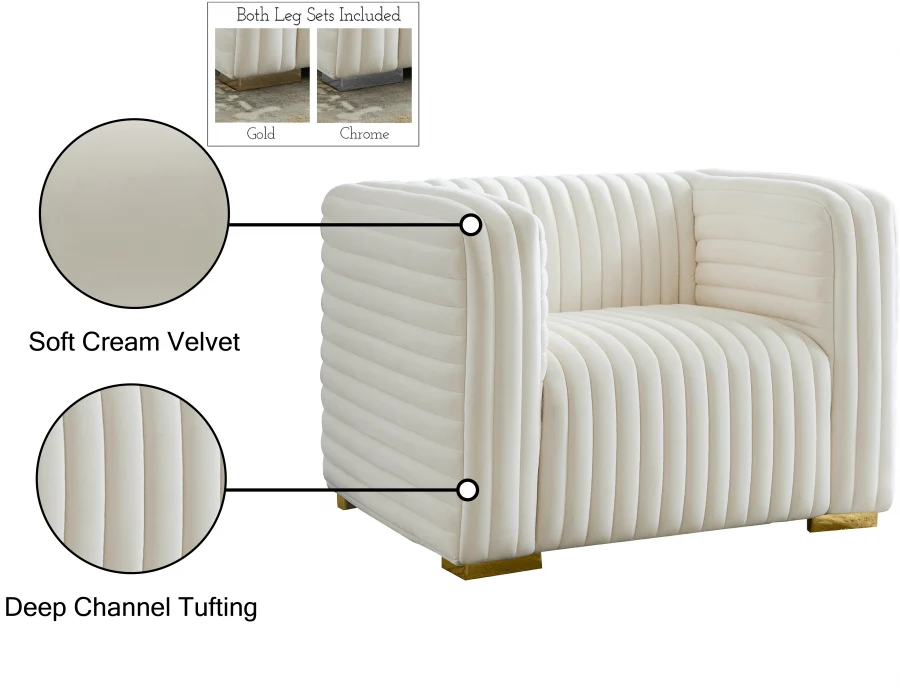Ravish Velvet Upholstered Chair - Image 51