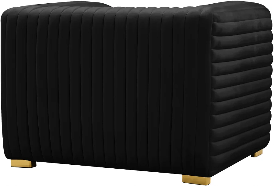 Ravish Velvet Upholstered Chair - Image 6