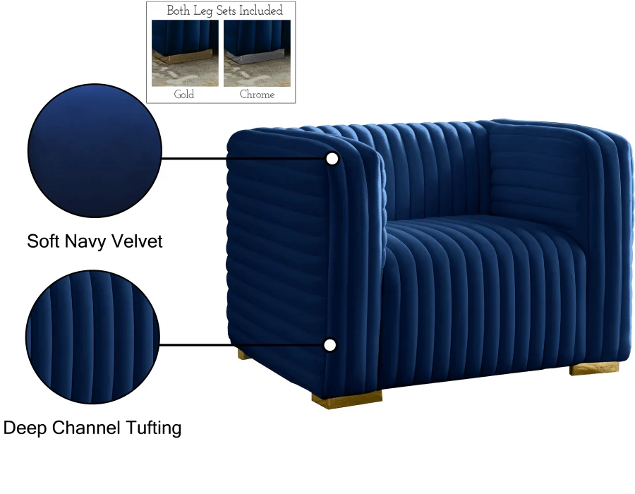 Ravish Velvet Upholstered Chair - Image 68