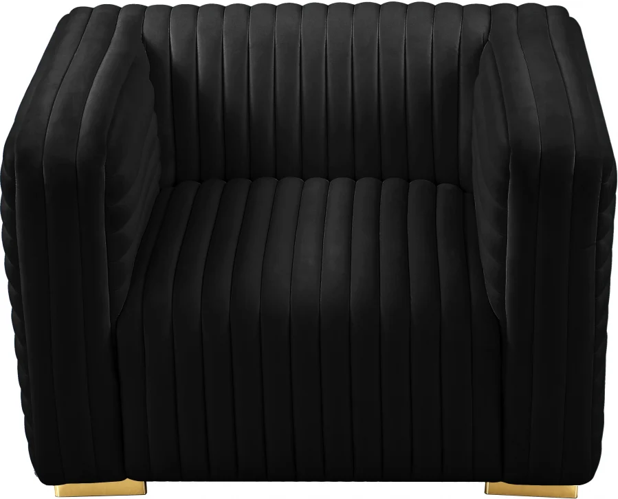 Ravish Velvet Upholstered Chair - Image 8