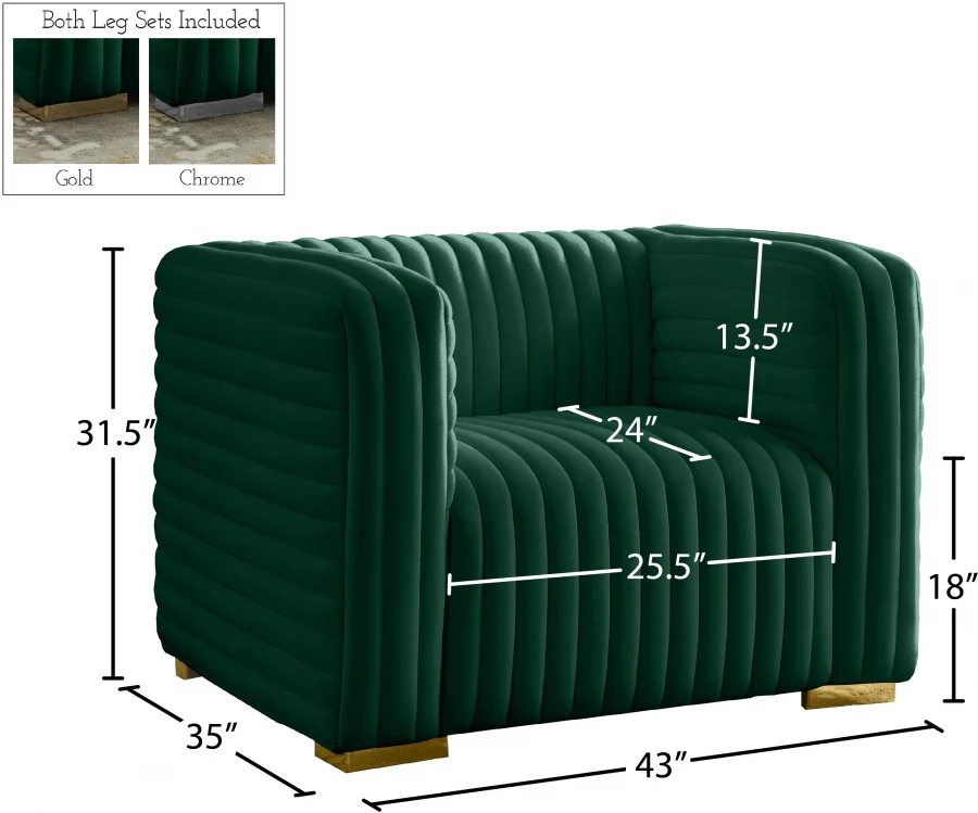 Ravish Velvet Upholstered Chair - Image 84