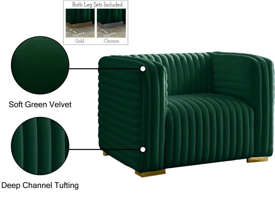 Ravish Velvet Upholstered Chair - Image 85