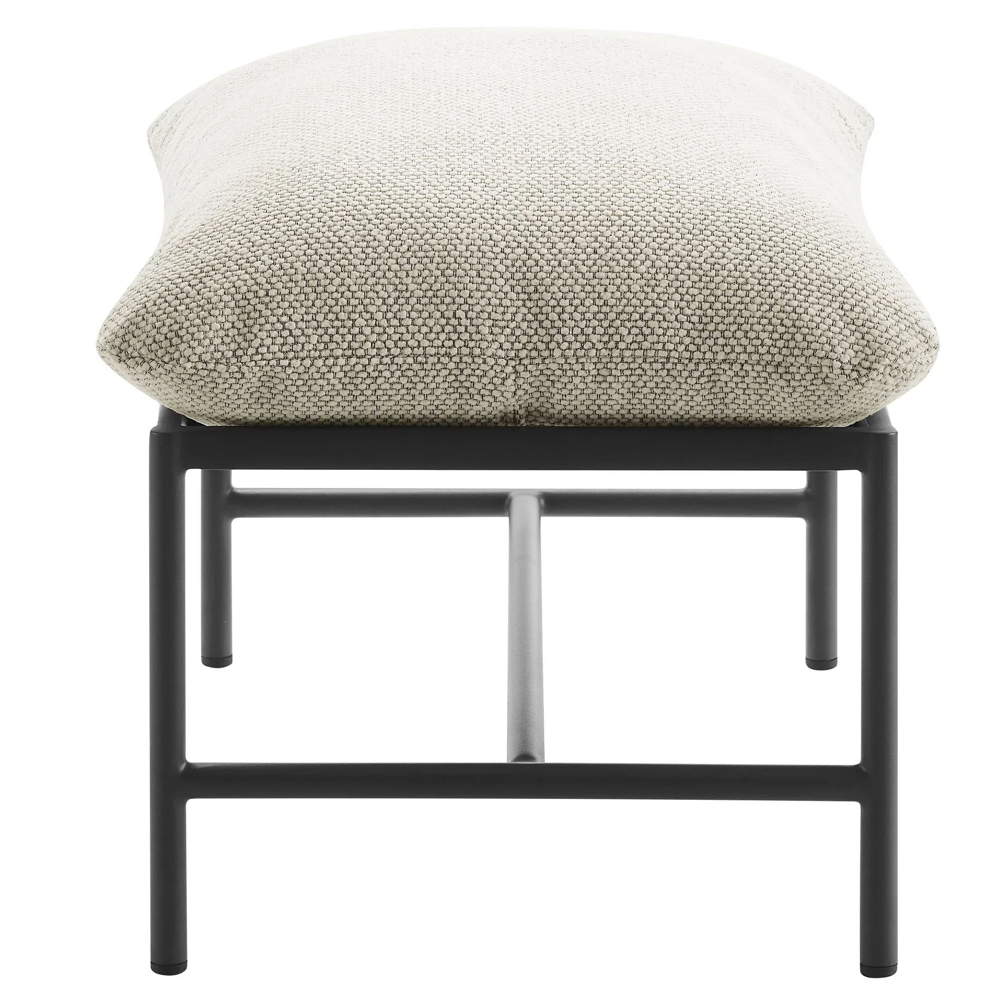 Raya Outdoor Patio Boucle Ottoman - Image 12