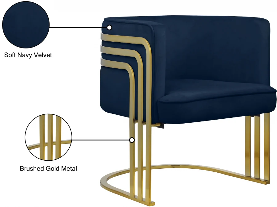 Rays Velvet Upholstered Accent Chair - Image 32