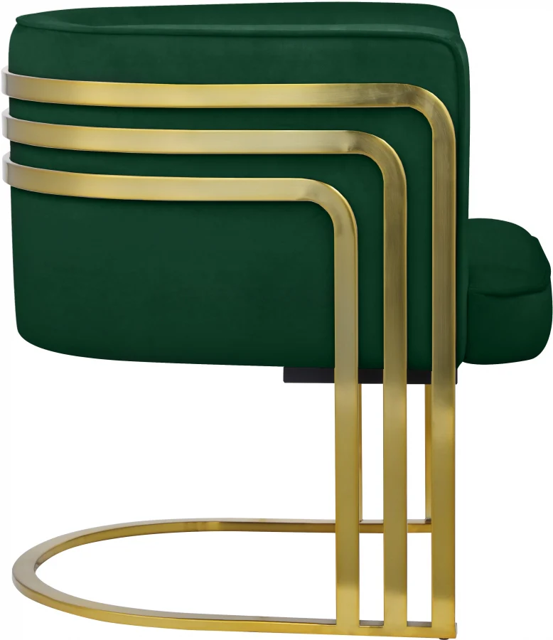 Rays Velvet Upholstered Accent Chair - Image 36