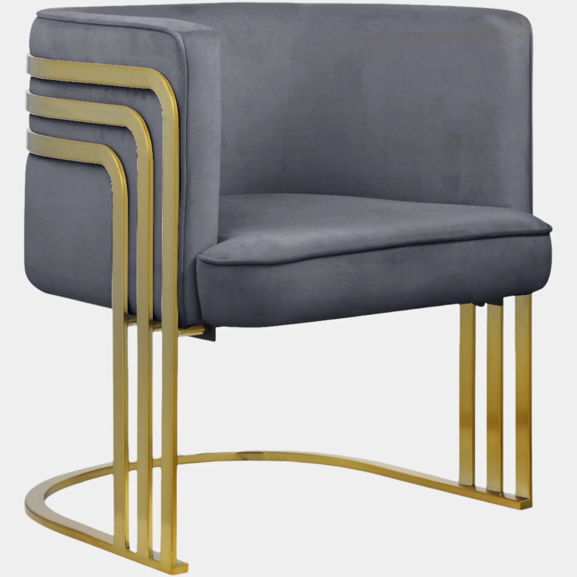 Rays Velvet Upholstered Accent Chair - Image 9
