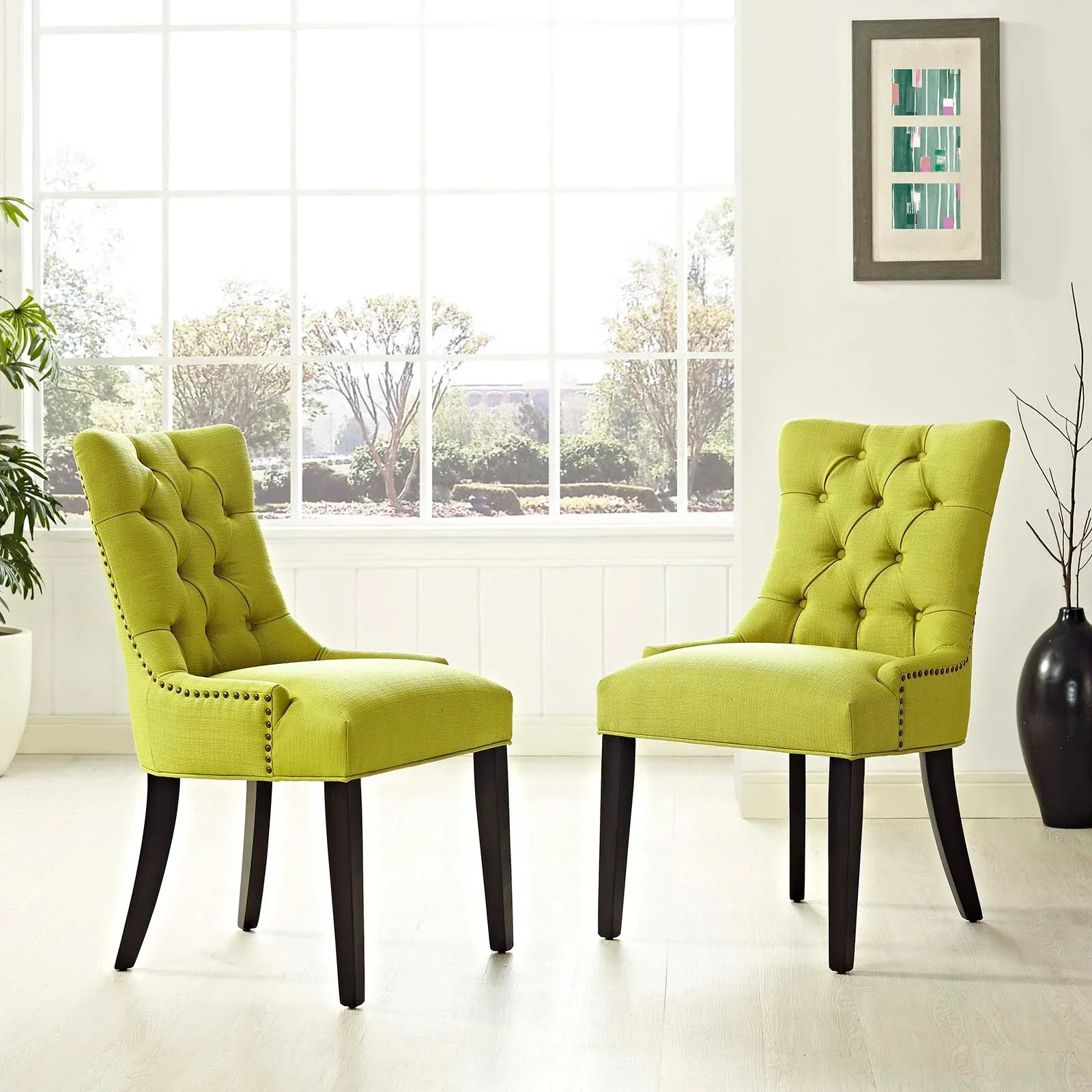 Regent Fabric Dining Side Chair Set of 2 - Image 12